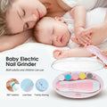 6-in-1 Baby Electric Nail Trimmer Safe Manicure & Pedicure Kit with LED Light | Newborn & Kids
